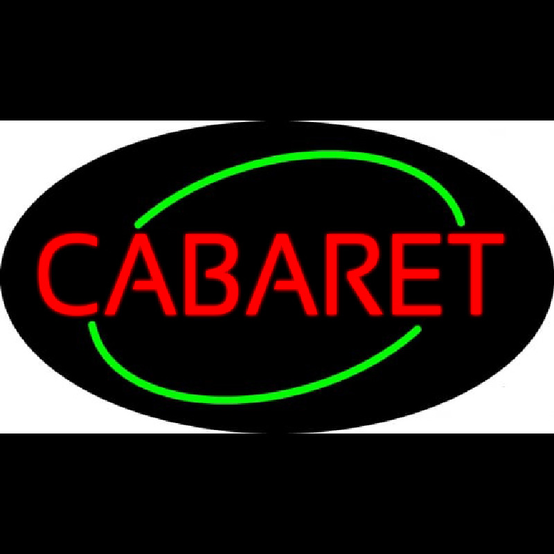 Round Cabaret Neonskylt