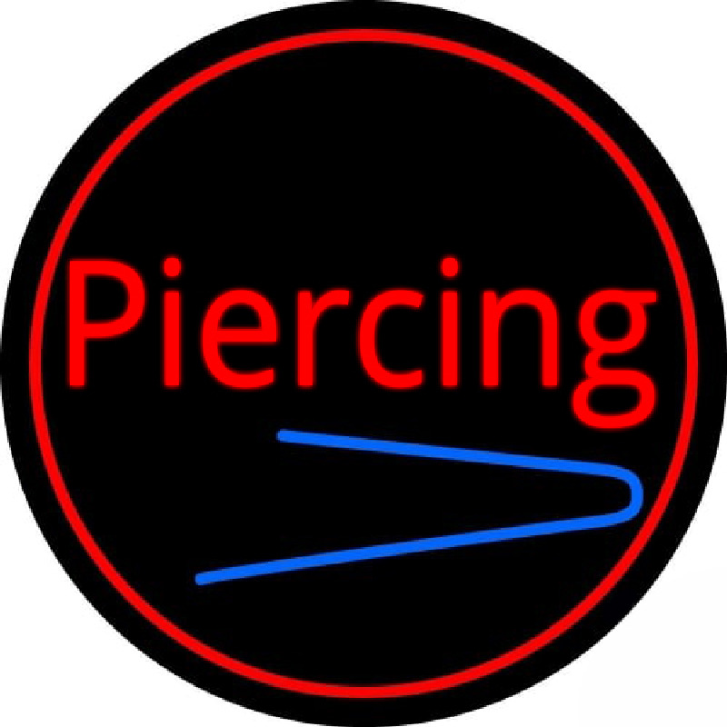 Round Piercing Neonskylt