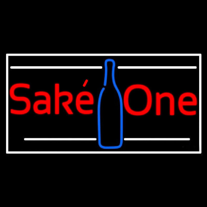 Sake One With Bottle 1 Neonskylt