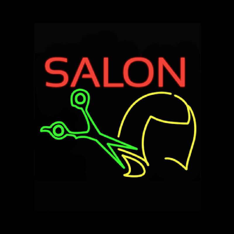 Salon Haircut Logo Neonskylt