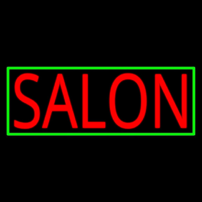 Salon With Yellow Border Neonskylt
