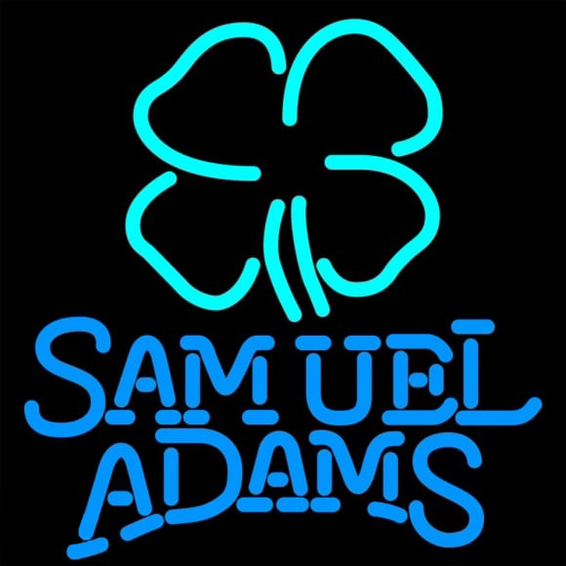Samuel Adams Clover Beer Sign Neonskylt