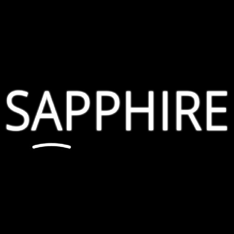 Sapphire Block Neonskylt
