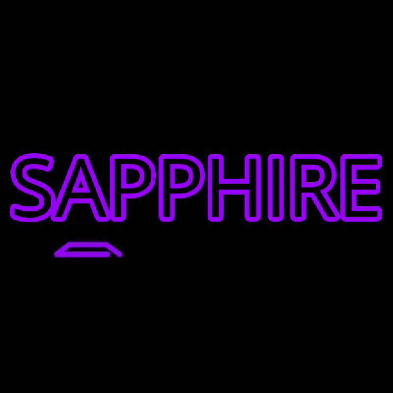 Sapphire Purple Neonskylt