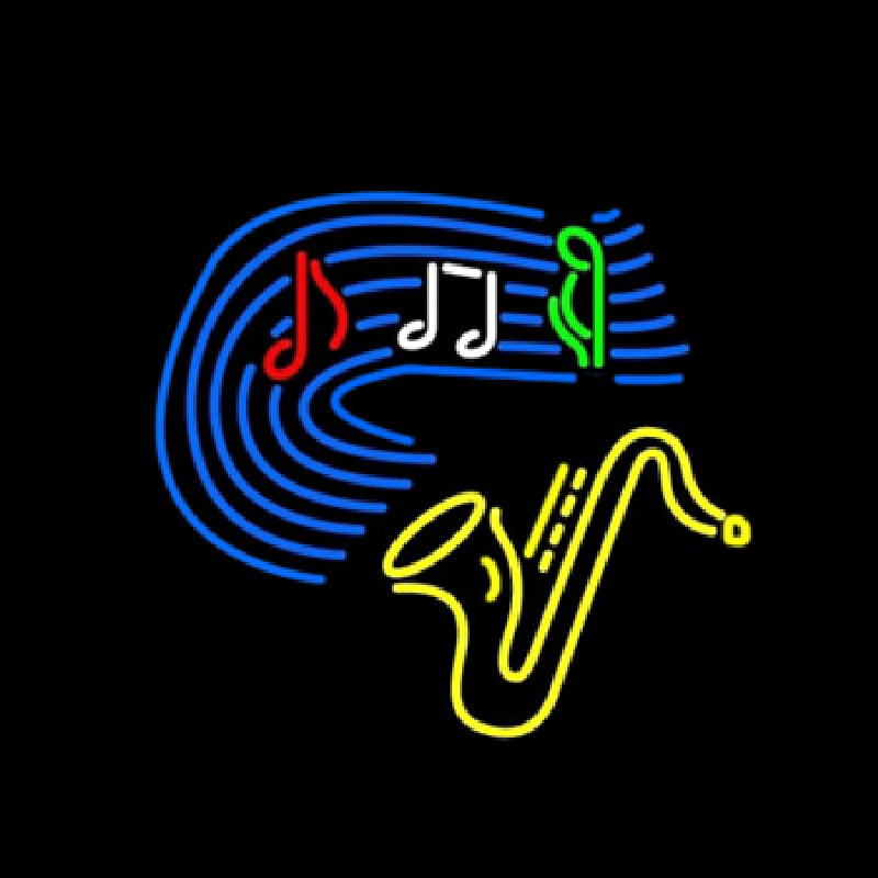 Saxophone Musical  Neonskylt