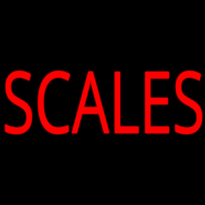 Scales Neonskylt