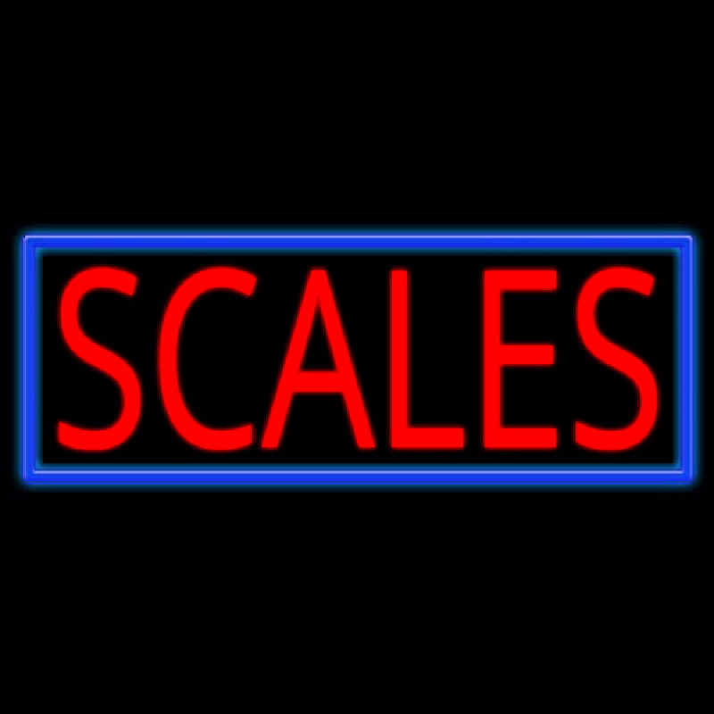Scales Neonskylt