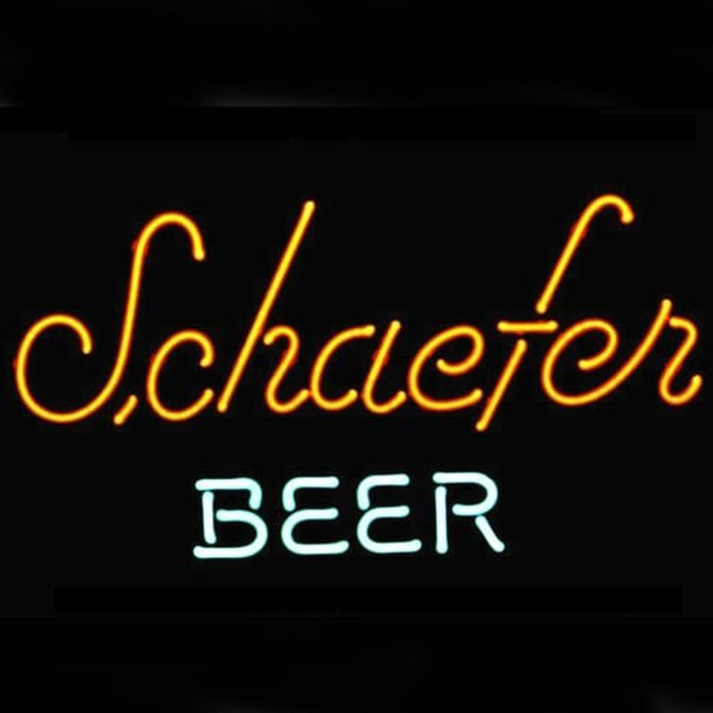 Schaefer Öl Logo Pub Display Affär Bar Neonskylt Present Snabb Leverans