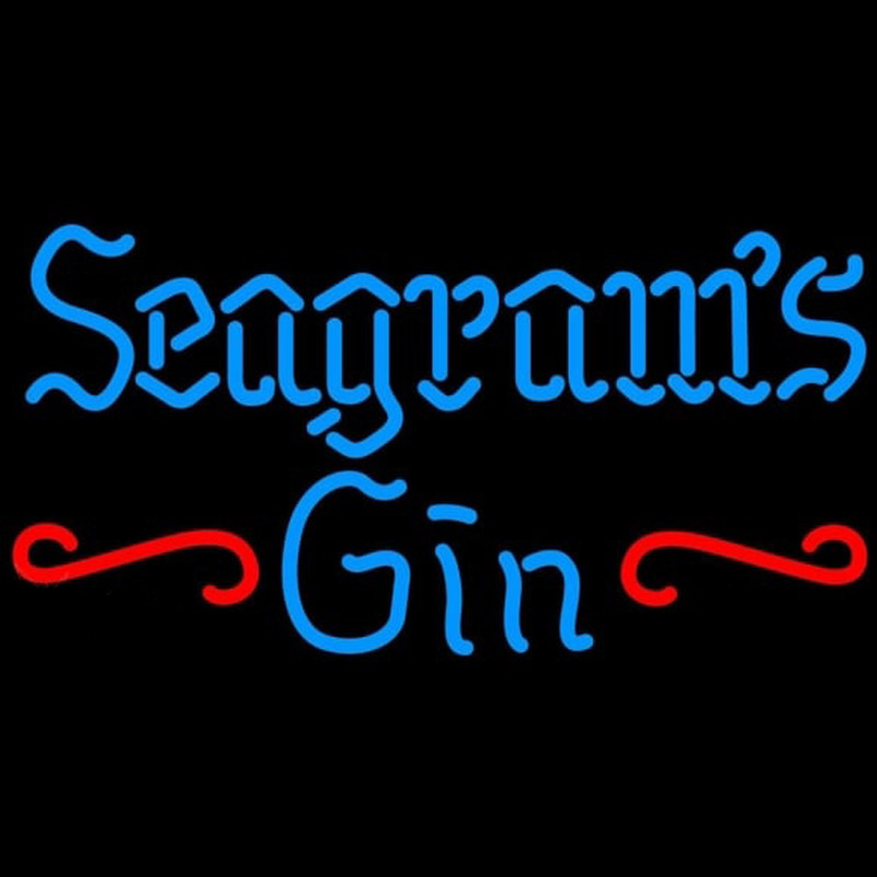 Seagrams 7 Promotional Gin Beer Sign Neonskylt