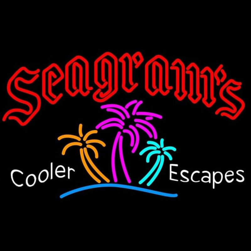 Seagrams Wild Berry Margarita Strawberry Daiquiri Wine Coolers Beer Sign Neonskylt