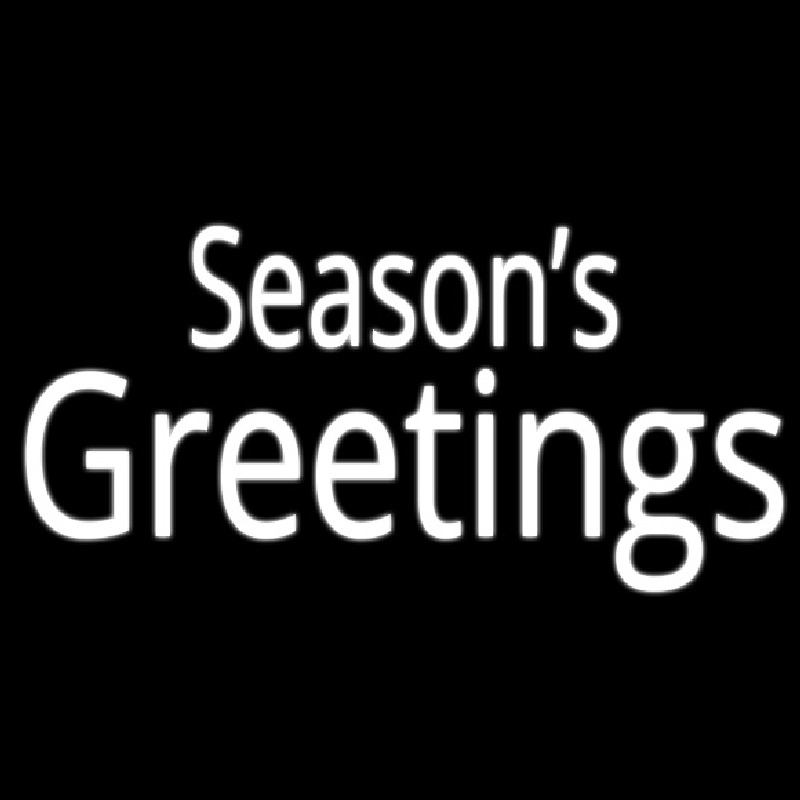 Seasons Greetings Neonskylt