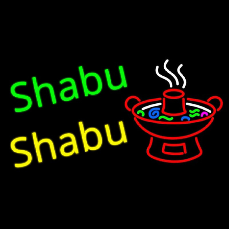 Shabu Shabu Neonskylt