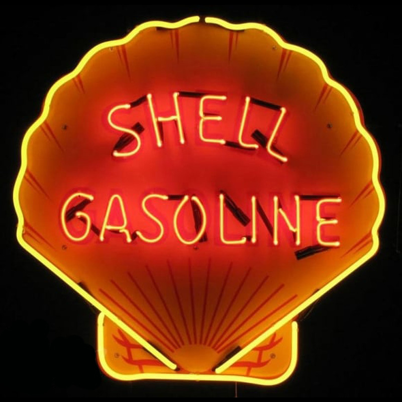 Shell Gasoline Neonskylt