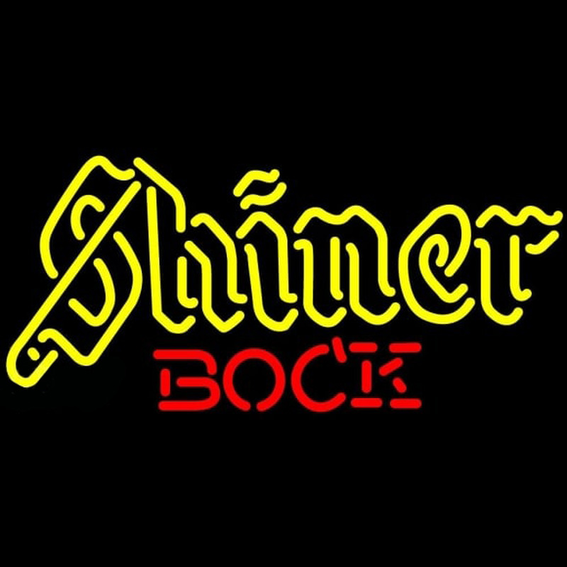 Shiner Bock Beer Sign Neonskylt