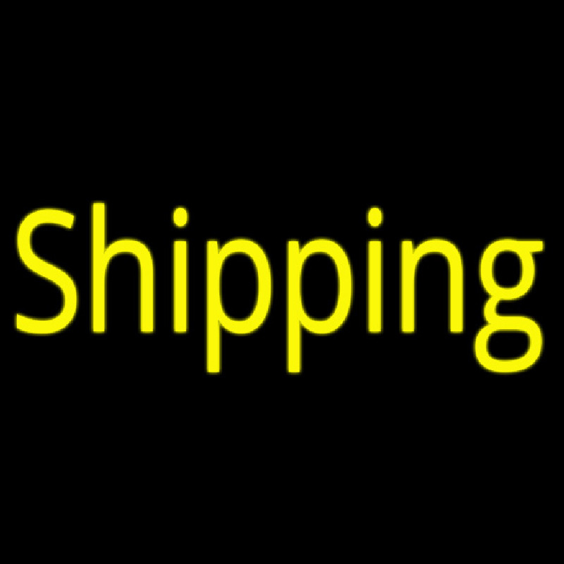 Shipping Cursive Neonskylt