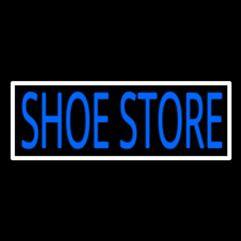 Shoe Store With Border Neonskylt