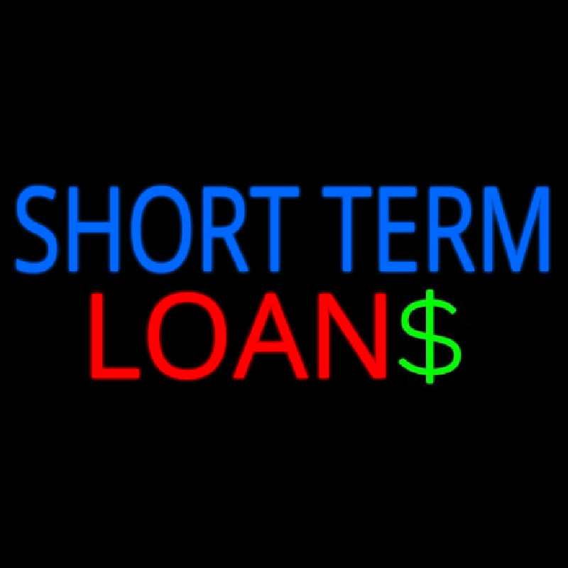 Short Term Loans Neonskylt