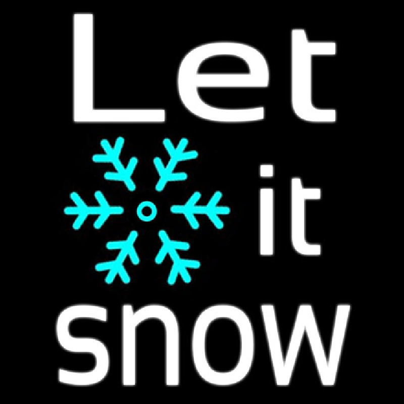 Sign Let It Snow Neonskylt