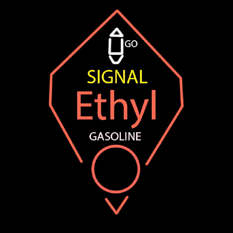 Signal Ethyl Gasoline Neonskylt