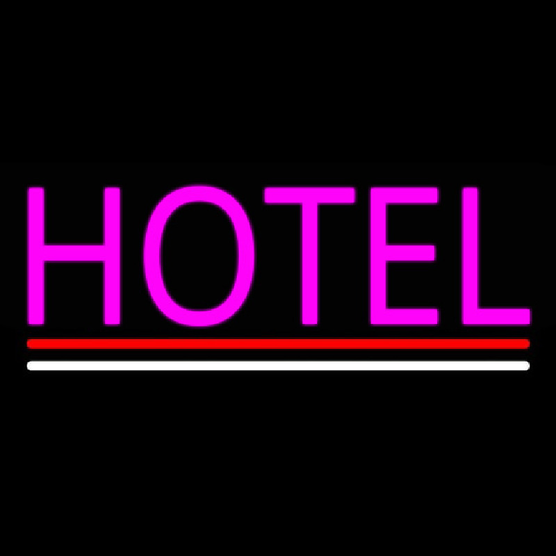 Simple Hotel Neonskylt