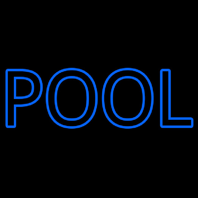 Simple Pool Neonskylt