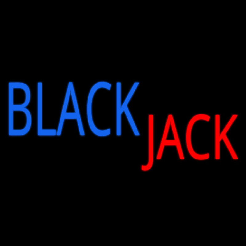 Singal Line Blackjack Neonskylt