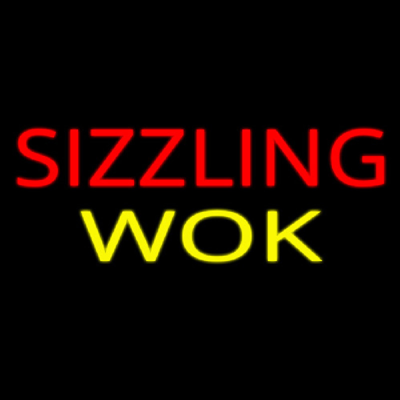 Sizzling Wok Neonskylt