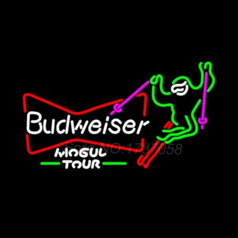 Ski Mogul Tour Budweiser Neonskylt