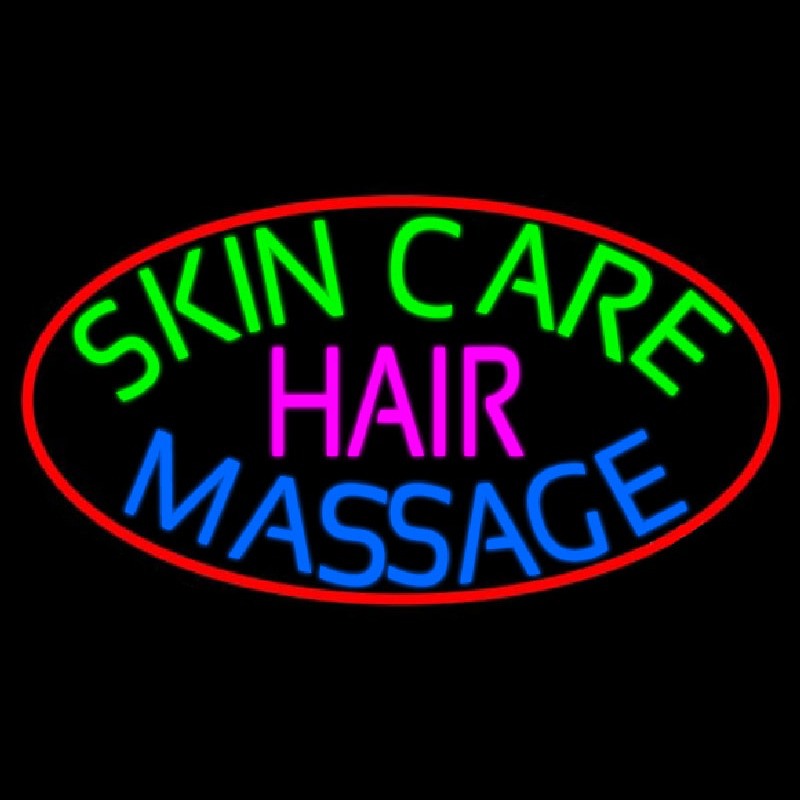 Skin Care Massage Hair Neonskylt