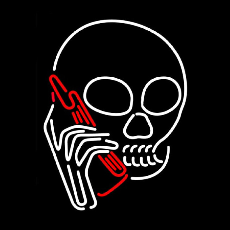 Skull Neonskylt