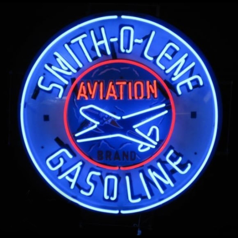 Smitholene Aviation Neonskylt