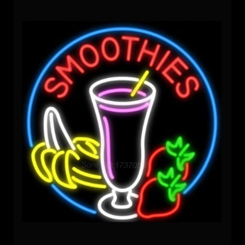 Smoothies with Fruit Neonskylt