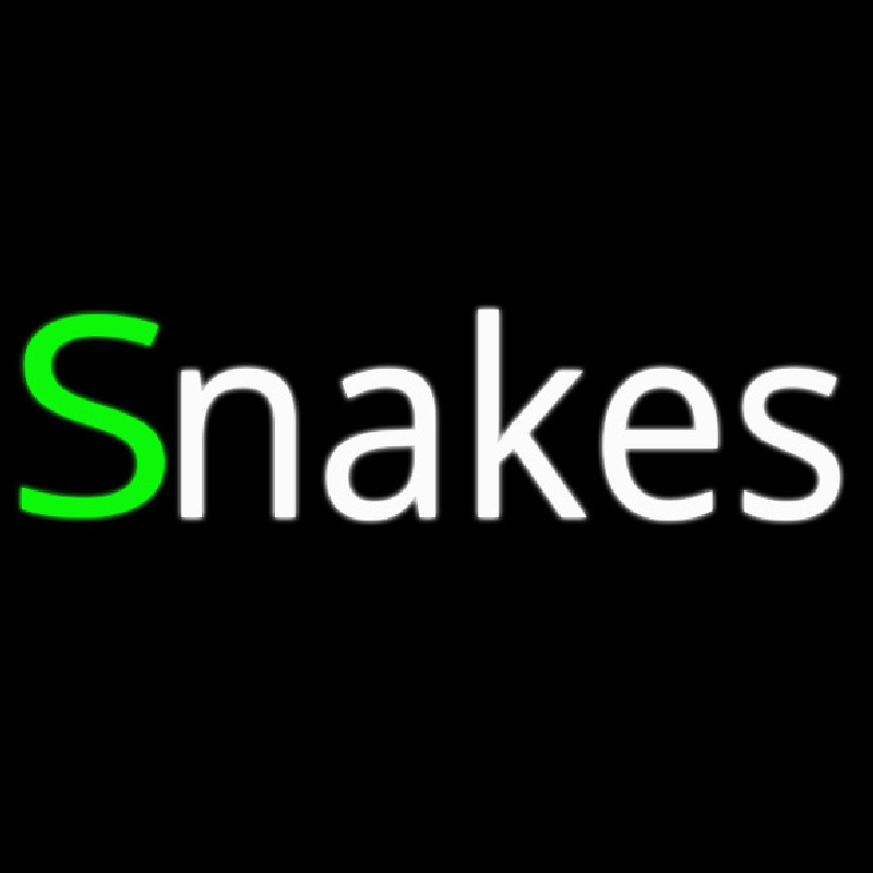 Snakes Neonskylt