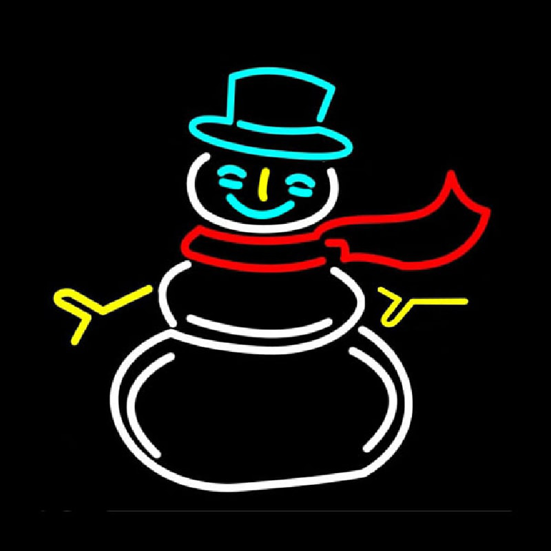 Snowman Neonskylt