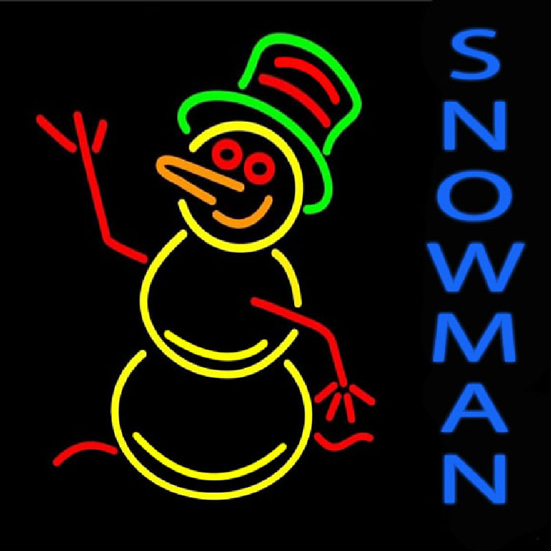 Snowman Neonskylt