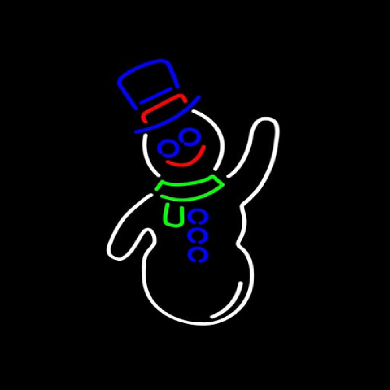 Snowman Neonskylt