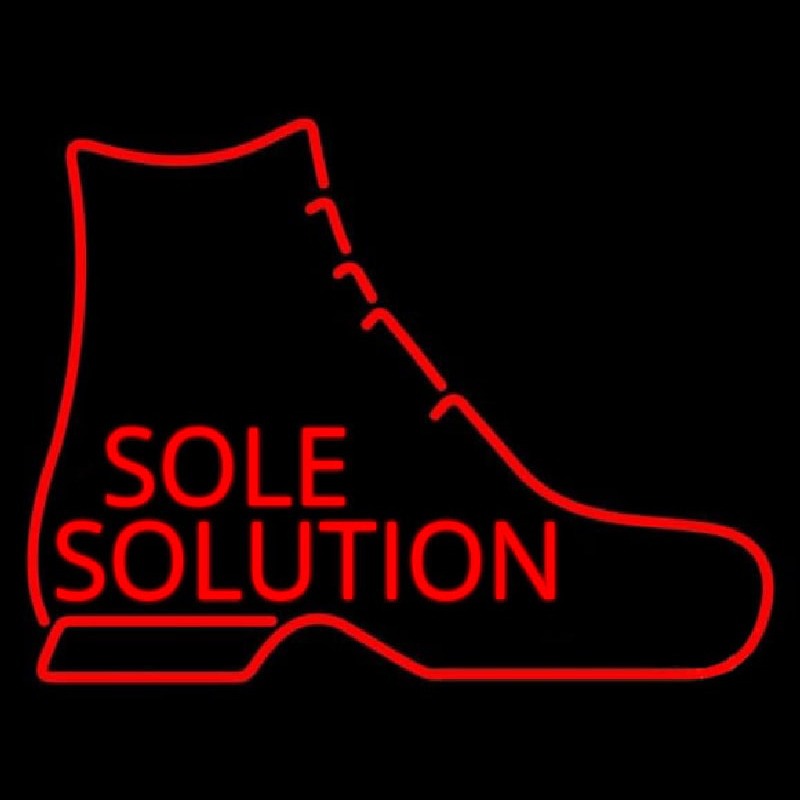 Sole Solution Neonskylt