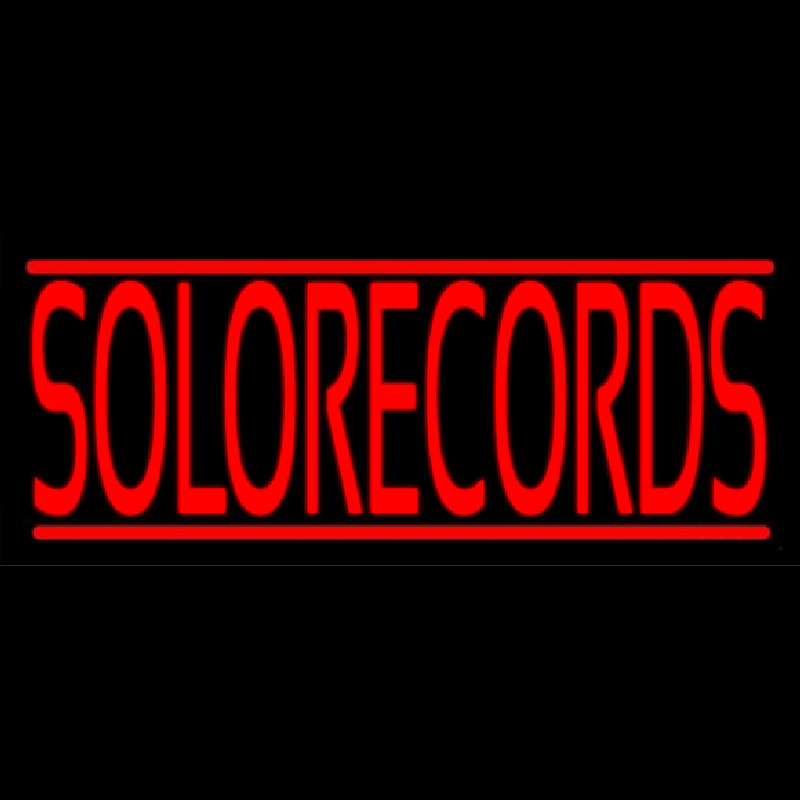 Solo Records Neonskylt