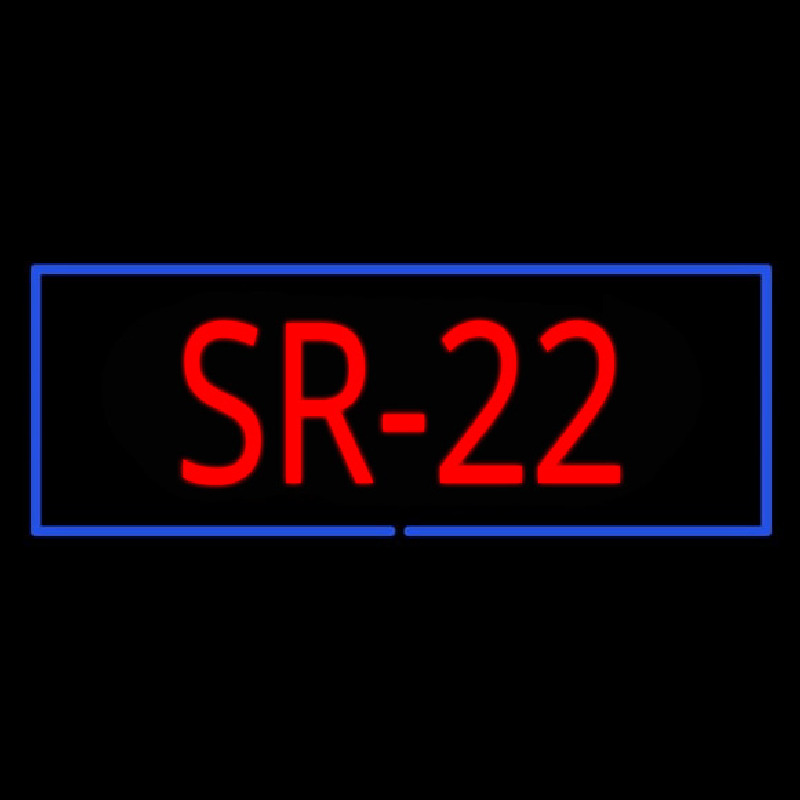 Sr 22 Neonskylt
