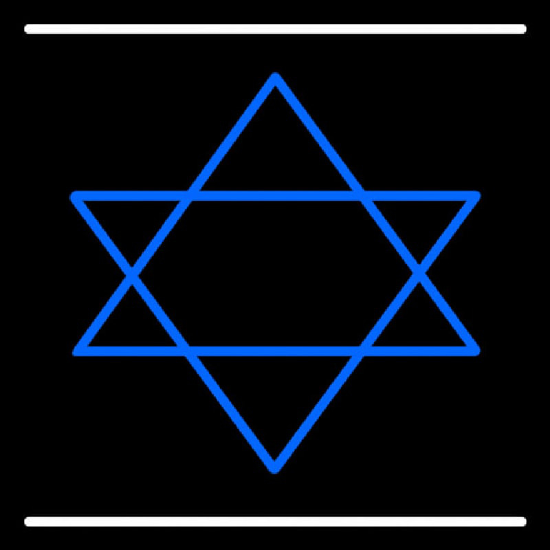 Star Of David Neonskylt