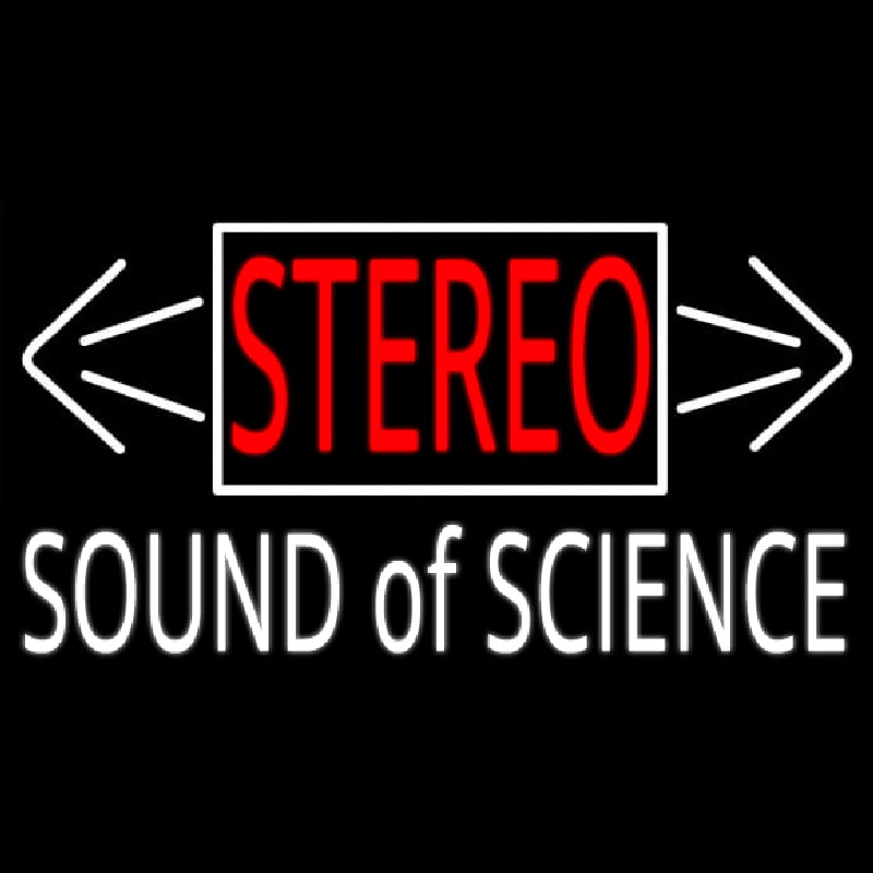 Stereo Sound Of Science Neonskylt