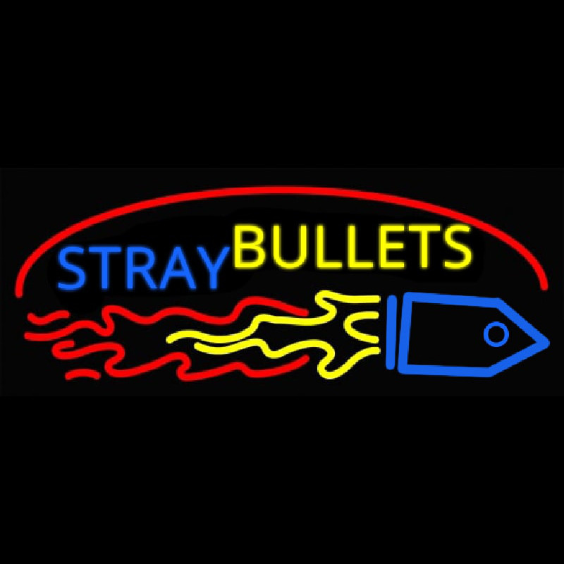 Stray Bullets Neonskylt