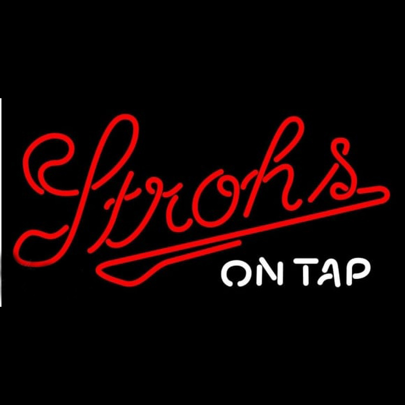 Strohs On Tap Beer Sign Neonskylt