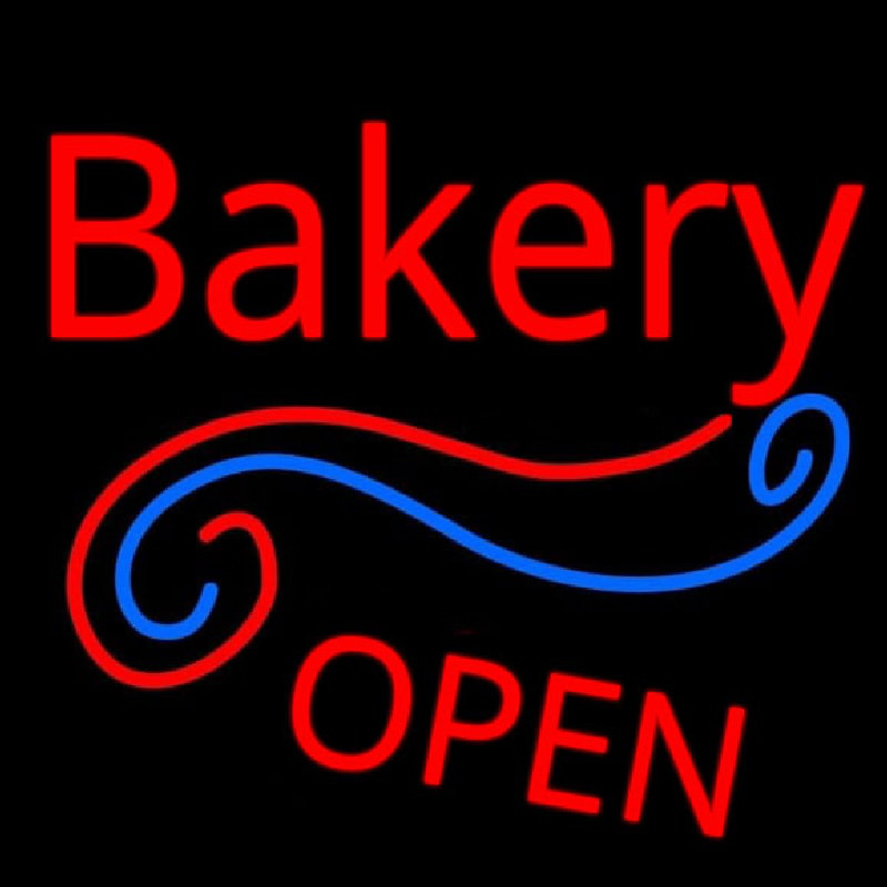 Stylish Bakery Open Neonskylt