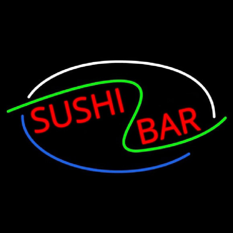 Stylish Sushi Bar Neonskylt