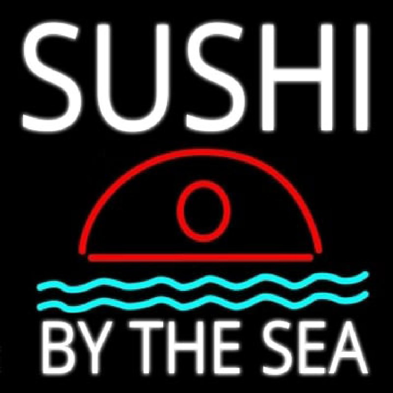 Sushi By The Sea Neonskylt