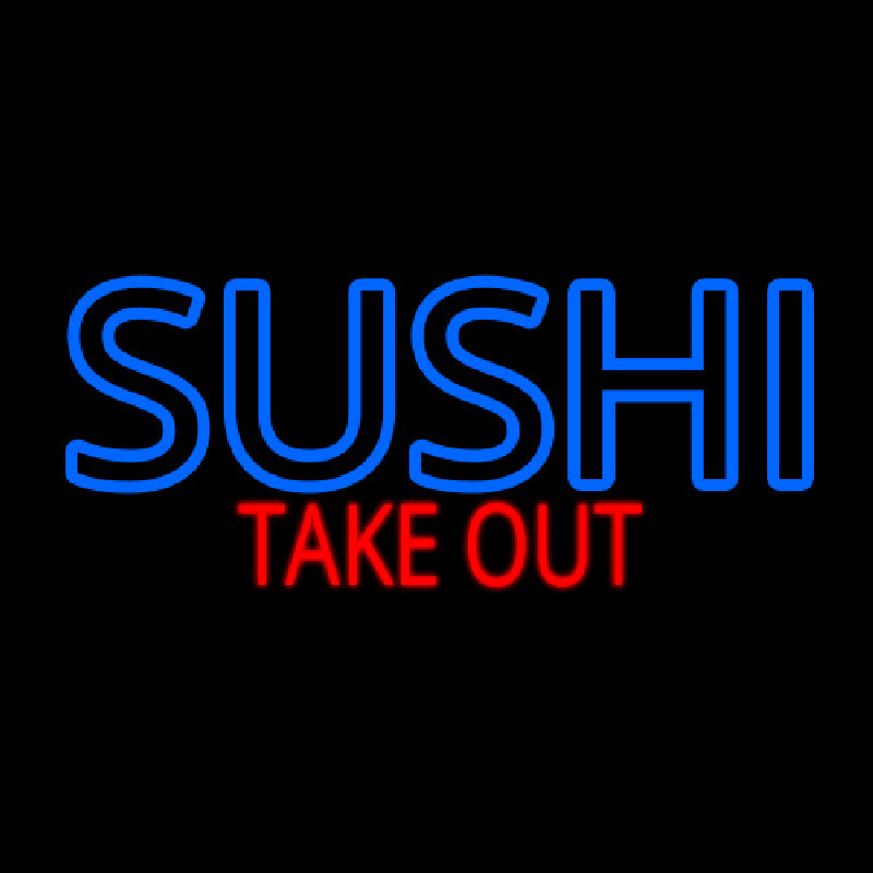 Sushi Take Out Neonskylt