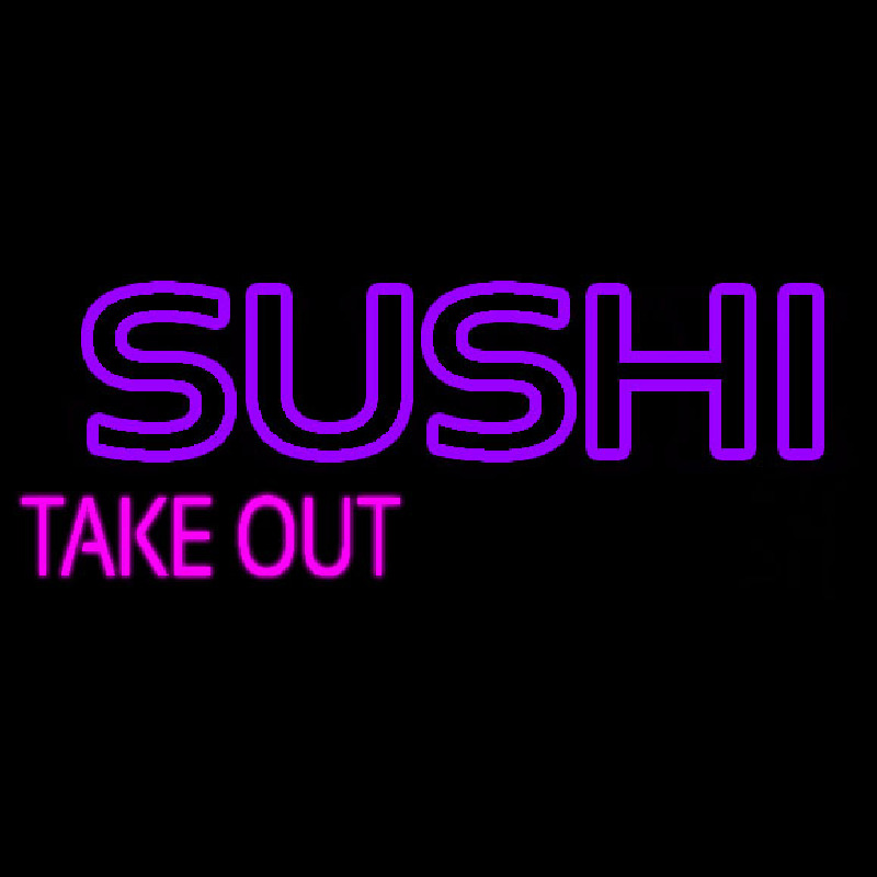 Sushi Take Out Neonskylt