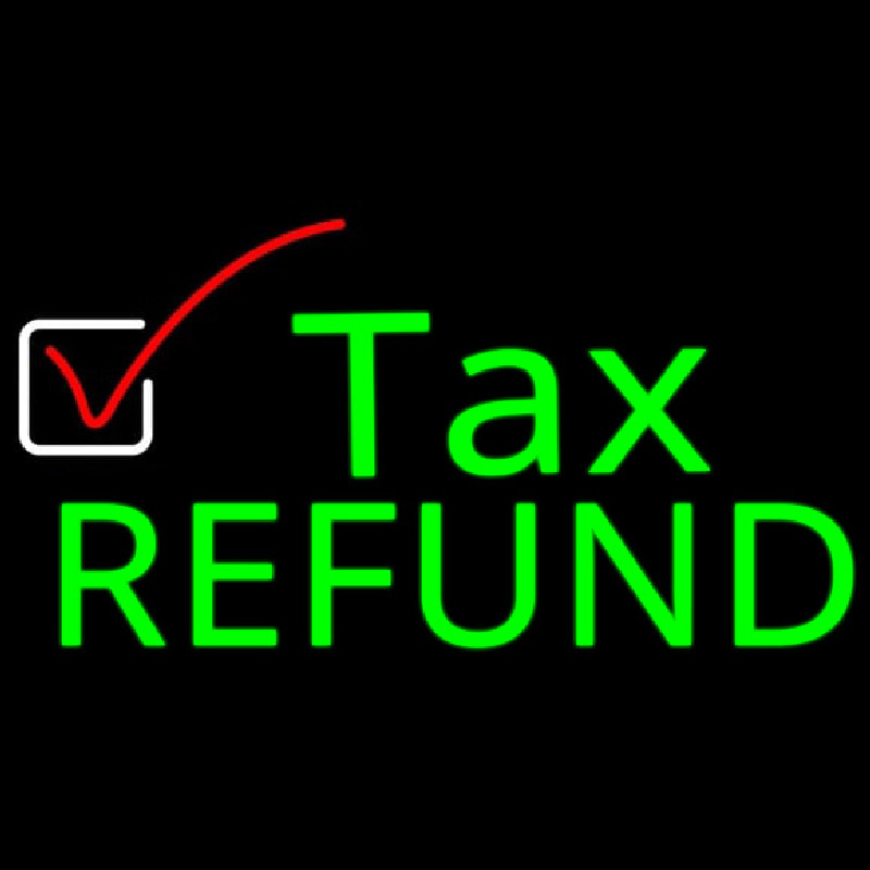 Ta  Refund Neonskylt