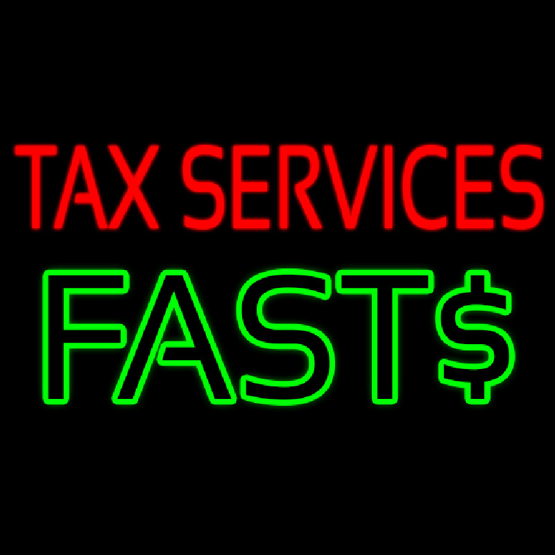 Ta  Service Fast Neonskylt